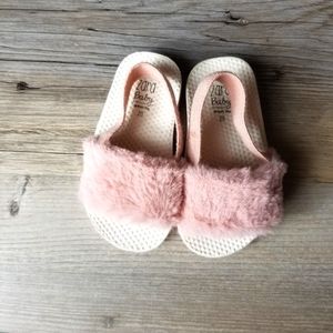 Zara Baby Faux Fur Vamp Sandals
